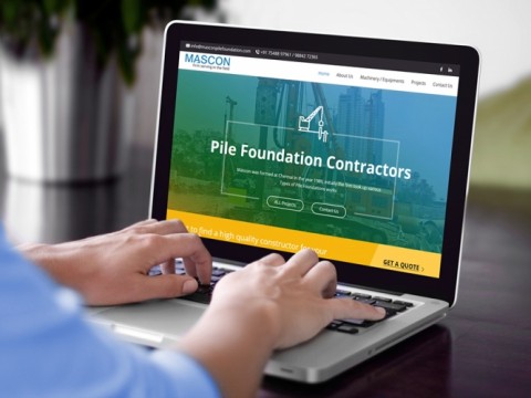 pile foundation website design